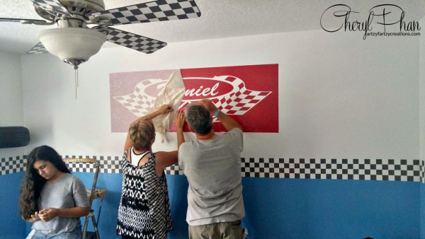 Race Car Boys Room Cheryl Phan Wall Stencil