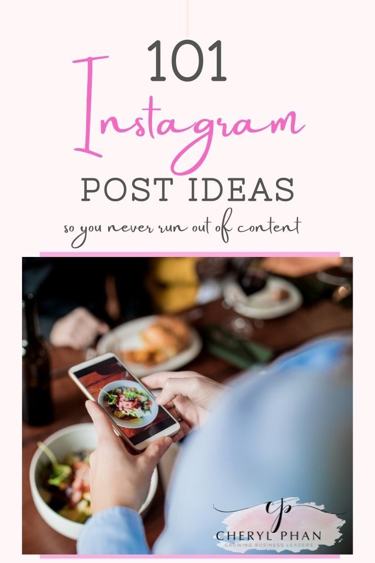 101 Instagram Post Ideas_Cheryl Phan