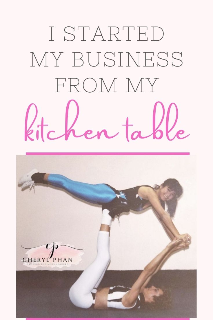 I started my business from my kitchen table