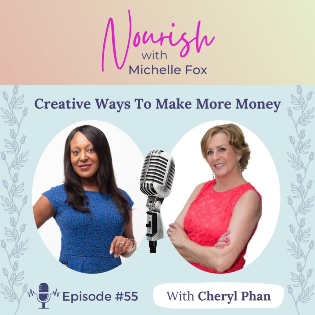 guest appearance on Michelle Fox's 'Nourish' podcast, discussing Midlife Women-Coaching and mentoring